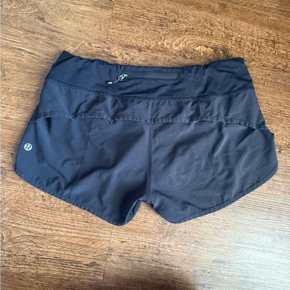 Lululemon Athletica Black Speed Up Athletic Shorts